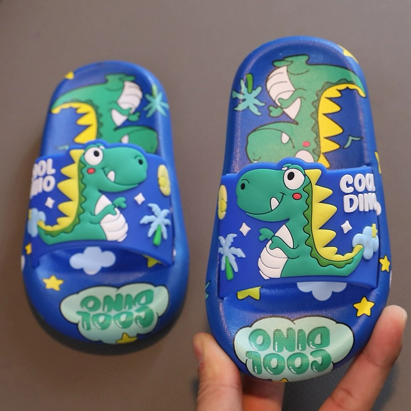 Dép bánh mì hoạt hình khủng long dino siêu mềm và dễ thương cho mùa hè vui vẻ của bé trai mềm mượt