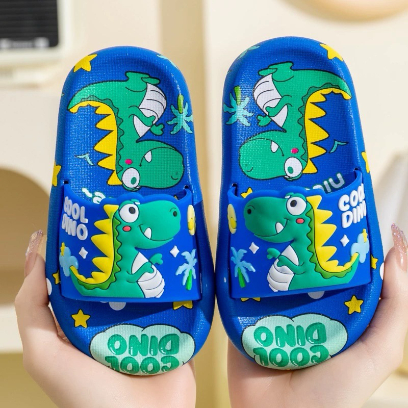 Dép bánh mì hoạt hình khủng long dino siêu mềm và dễ thương cho mùa hè vui vẻ của bé trai mềm mượt