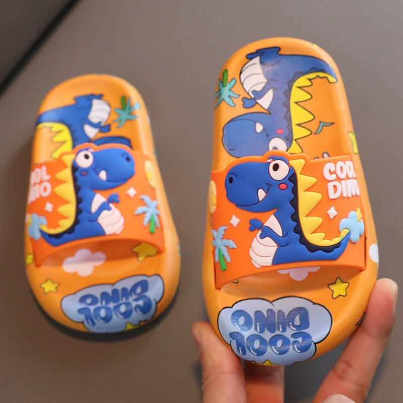 Dép bánh mì hoạt hình khủng long dino siêu mềm và dễ thương cho mùa hè vui vẻ của bé trai mềm mượt
