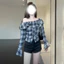 sơmi chễ vai kẻ karo style mới phong cách thời trang mới