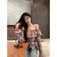 sơmi chễ vai kẻ karo style mới phong cách thời trang mới