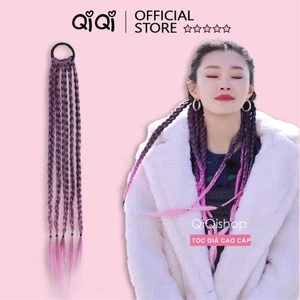 Tóc Giả Tết thời trang Hip hop, tiện lợi khi đi chơi, biểu diễn (Giá 1 Bên) Qiqishop