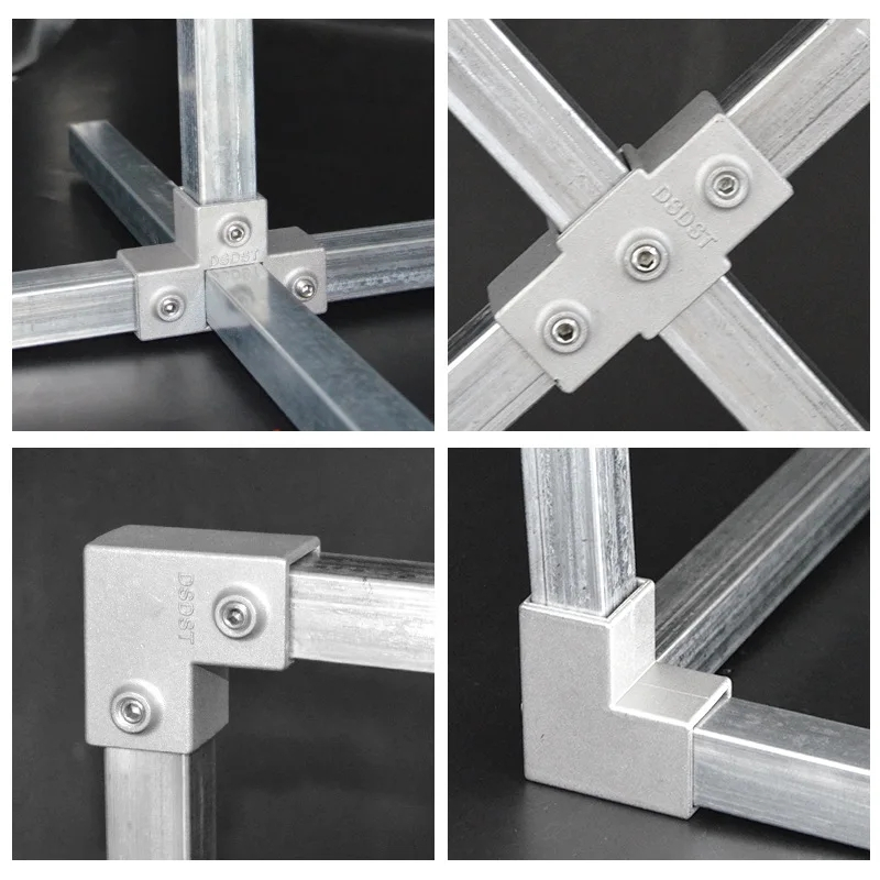 Khớp nối sắt hộp vuông , khớp nối nhanh 25x25mm tặng kèm khóa lục giác
