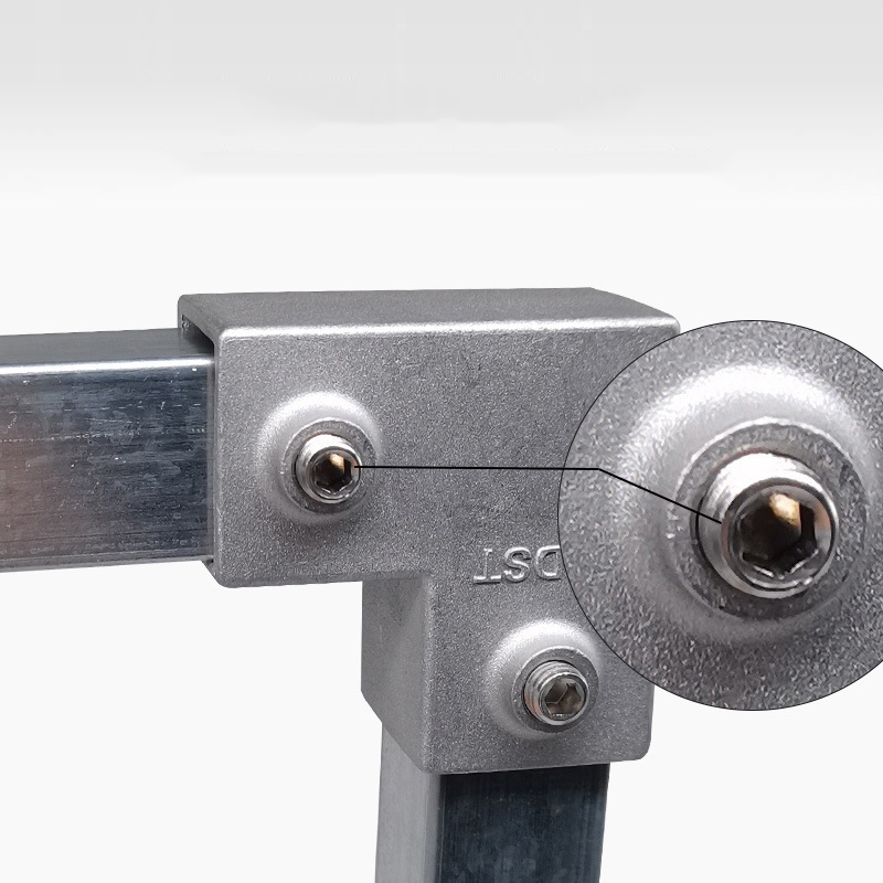 Khớp nối sắt hộp vuông , khớp nối nhanh 25x25mm tặng kèm khóa lục giác