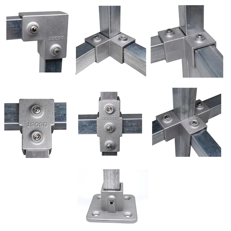 Khớp nối sắt hộp vuông , khớp nối nhanh 25x25mm tặng kèm khóa lục giác