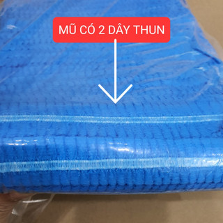 -(MŨ 1 DÂY CHUN) Mũ đội đầu, mũ trùm tóc thích hợp cho spa thẩm mỹ, nhà máy, xí nghiệp, đầu bếp