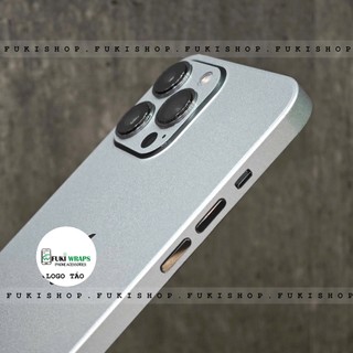 Miếng dán Skin Mặt Lưng Màu Titanium FULL VIỀN Dành cho 15 pro max 14 pro max 13 pro max 12 pro max  - FukiShop