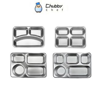 Khay cơm inox 201 cho bé có nắp đậy 3-5 ngăn sâu lòng phong cách Hàn Quốc khay inox đựng thức ăn khay cơm chia ngăn