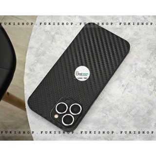Miếng dán Skin Mặt lưng Vân Carbon Đen Dành cho 15 pro max 14 pro max 13 pro max 12 pro max 11 pro max - Fukishop