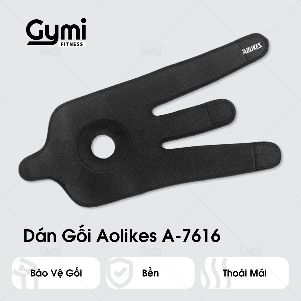 Băng Bảo Vệ Đầu Gối Aolikes A-7616 - Đai Dán Gối Khi Tập Gym Tập Thể Thao Cao Cấp Chính Hãng - AL7616