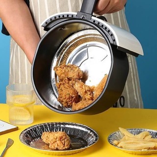 Khay giấy bạc đường kính 22cm lót nồi chiên không dầu tiện dụng