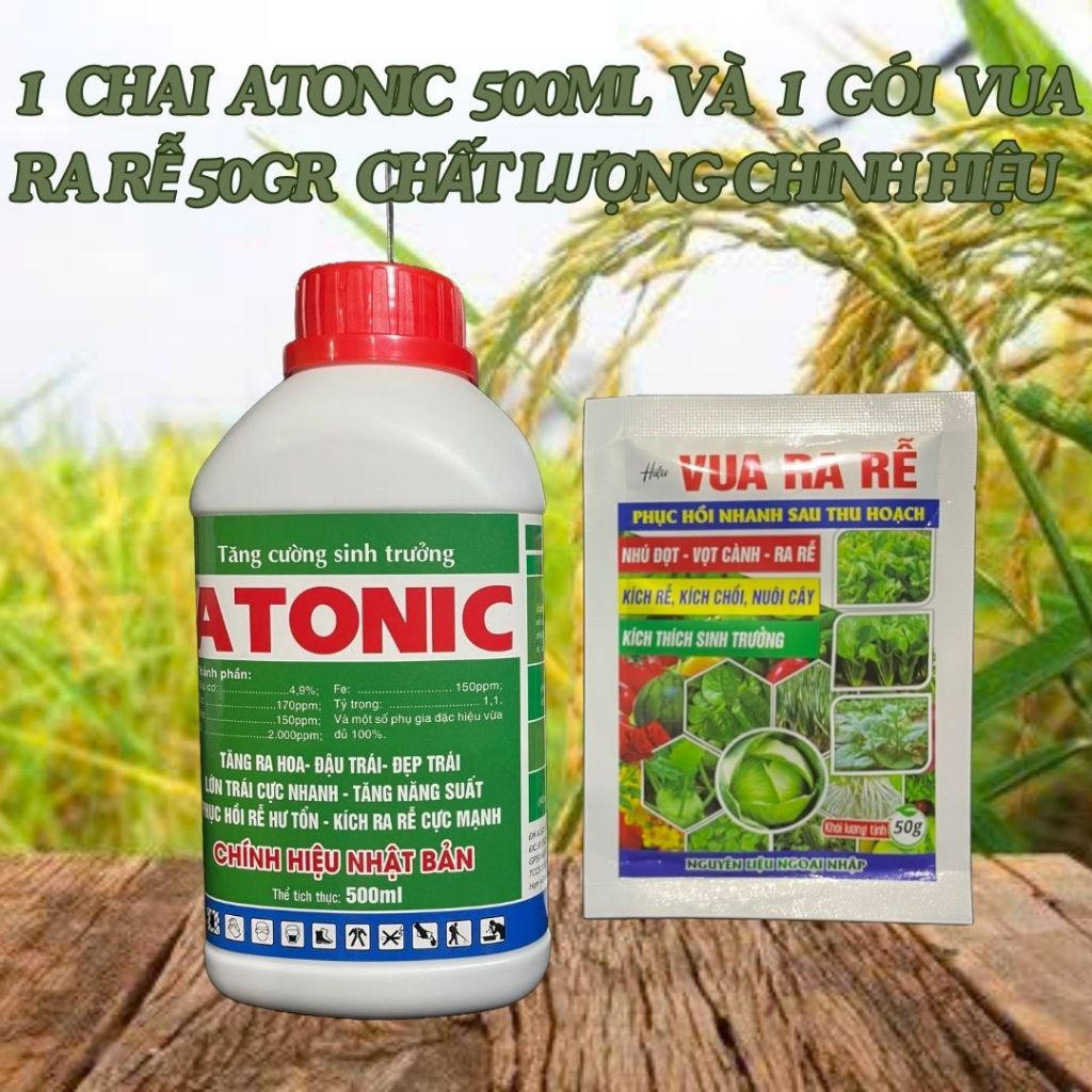 1 CHAI ATONIC 500ML VÀ 1 GÓI VUA RA RỄ 50GR CHẤT LƯỢNG CHÍNH HIỆU ...
