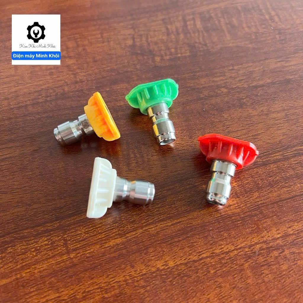 Bộ 4 béc máy rửa xe cao áp từ 0 - 40 độ lỗ 1.2MM 1.4MM 1.6MM 2MM| Đầu béc máy rửa xe áp lực cao | BigBuy360 - bigbuy360.vn