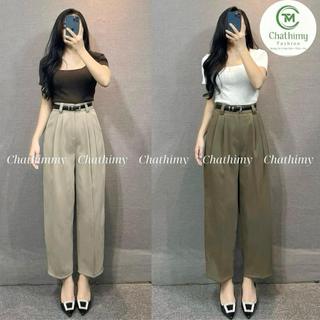 Quần baggy công sở nữ dáng thụng lưng cạp cao tôn dáng, chất vải gold cao cấp( Q01)CTM