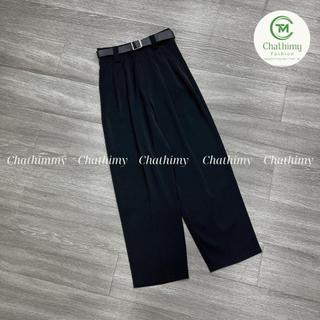 Quần baggy công sở nữ dáng thụng lưng cạp cao tôn dáng, chất vải gold cao cấp( Q01)CTM