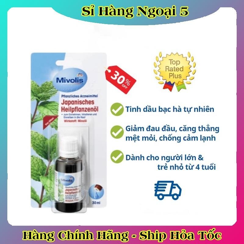 [auth] Tinh Dầu Bạc Hà Mivolis Japanisches Heilpflanzenol 30 ml NỘI ĐỊA ĐỨC [Date mới nhất] [Hot]