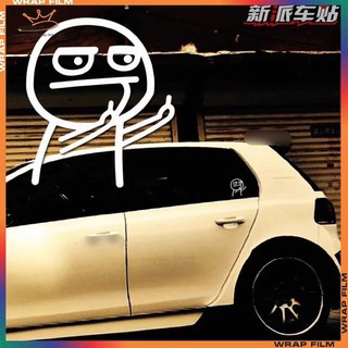 Sticker trang trí ô tô chỉ ngon tay - tem trang trí ô tô - Decal trang trí ô tô