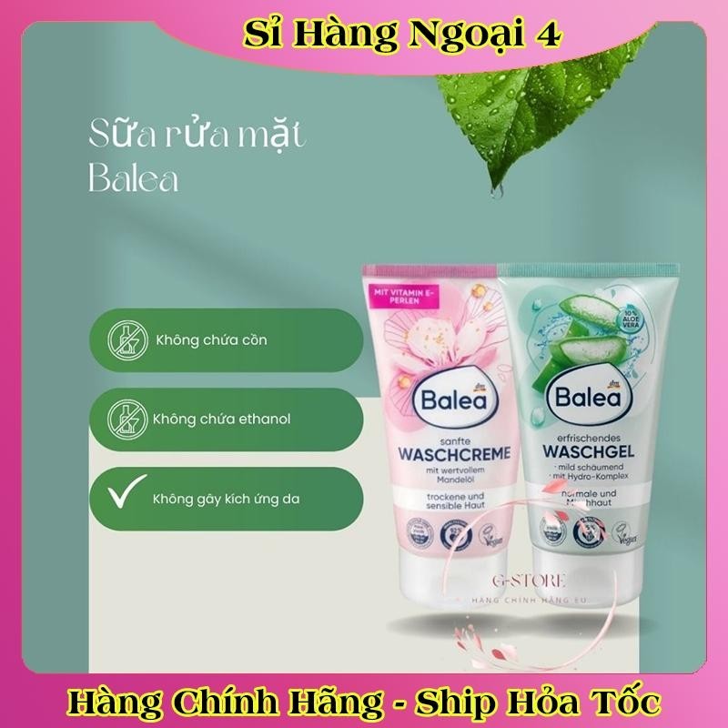 [Hàng nội địa Đức] Sữa rửa mặt Balea của Đức - Mẫu mới Đủ Bill