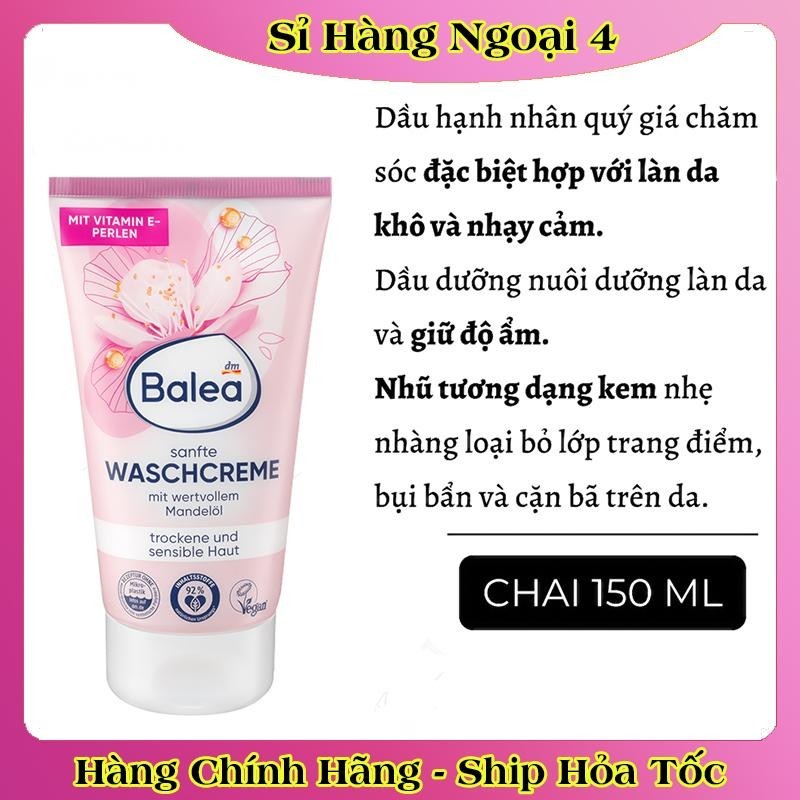 [Hàng nội địa Đức] Sữa rửa mặt Balea của Đức - Mẫu mới Đủ Bill