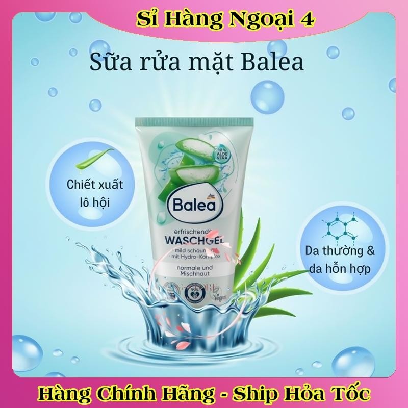 [Hàng nội địa Đức] Sữa rửa mặt Balea của Đức - Mẫu mới Đủ Bill