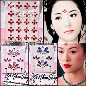 Hạt đá sticker đính mặt makeup cổ trang, biểu diễn, hoá trang lễ hội, festival