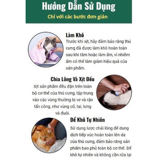 ✅ FLEA REMOVER- Dung dịch xịt diệt ve,bọ chét, rận chó , mèo