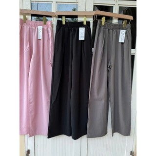 Quần suông ống rộng chất đũi hoạ tiết vân mây có 4 màu và 4 size từ 40 - 68kg