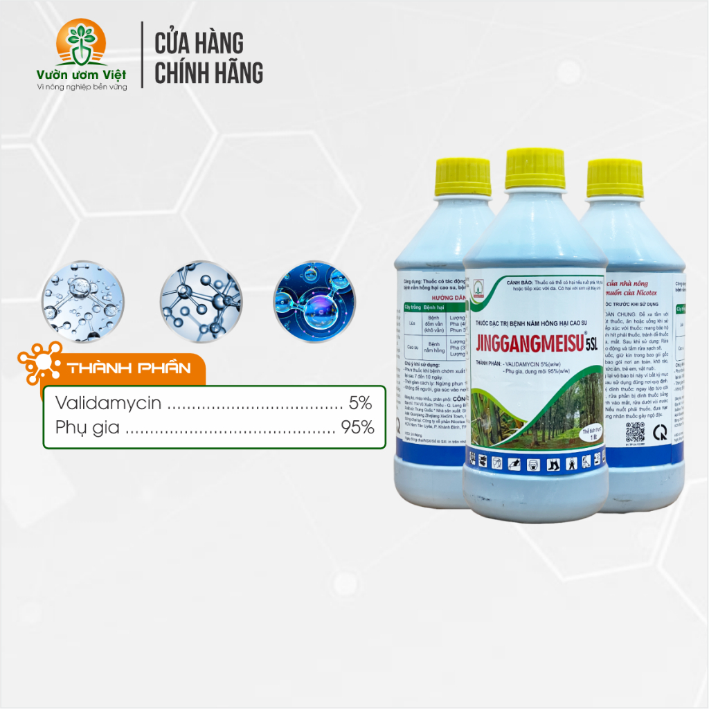 Thuốc trừ bệnh nấm hồng Jinggangmeisu 5SL - ngăn ngừa các loại nấm bệnh phổ rộng khác