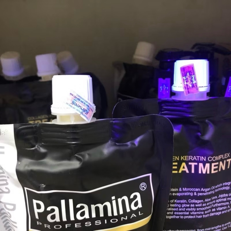 Dầu hấp ủ tóc Pallamina Keratin collagen siêu mềm mượt phục hồi tóc 500ml