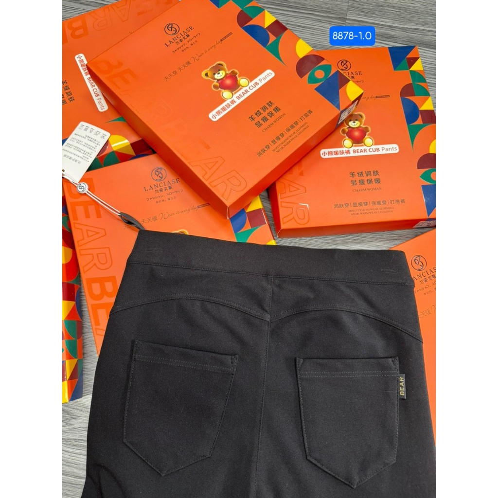 ❤️Quần Legging hộp  gấu 8878# Hàng mỏng ko lót