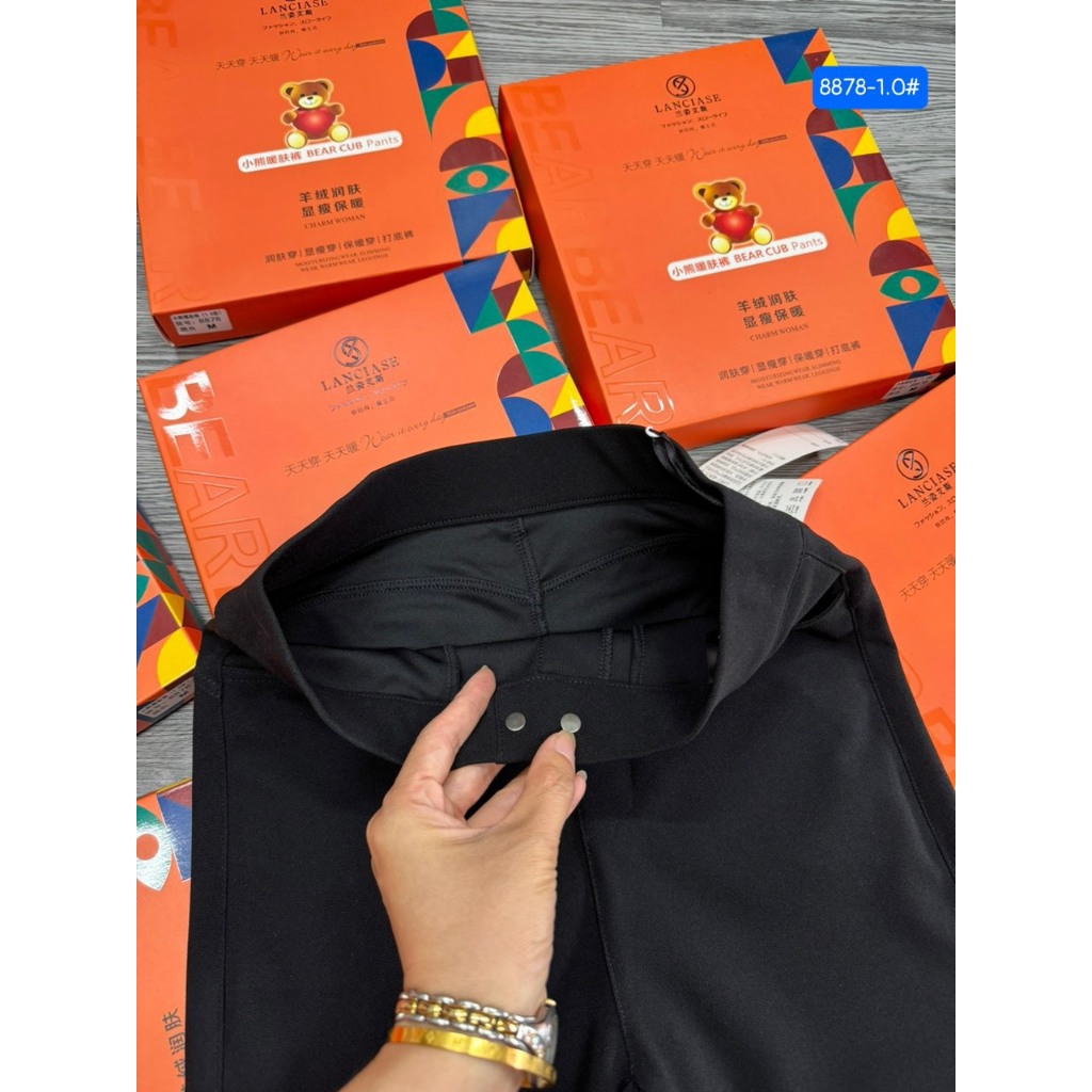 ❤️Quần Legging hộp  gấu 8878# Hàng mỏng ko lót