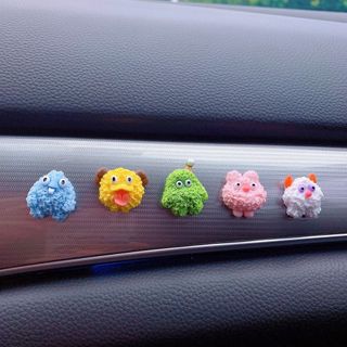 Bộ Mô Hình 5 QUÁI VẬT Hoạt Hình Mini Cute Siêu Dễ Thương - Trang Trí Nội Thất Xe Hơi - Có Đi Kèm Keo Chống Trượt