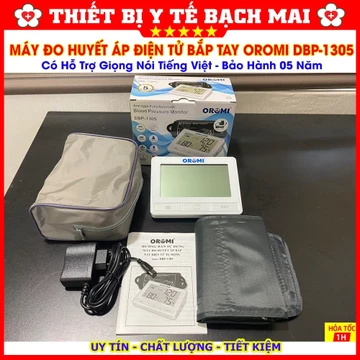Máy Đo Huyết Áp Điện Tử Bắp Tay OROMI DBP-1305 Có Giọng Nói Tiếng Việt