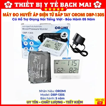 Máy Đo Huyết Áp Điện Tử Bắp Tay Có Giọng Nói OROMI DBP-1305