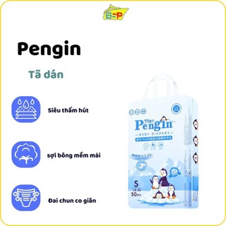 Bỉm/ tã dán trẻ em sơ sinh Pengin size NB/S/M 50 miếng - 23h.shop