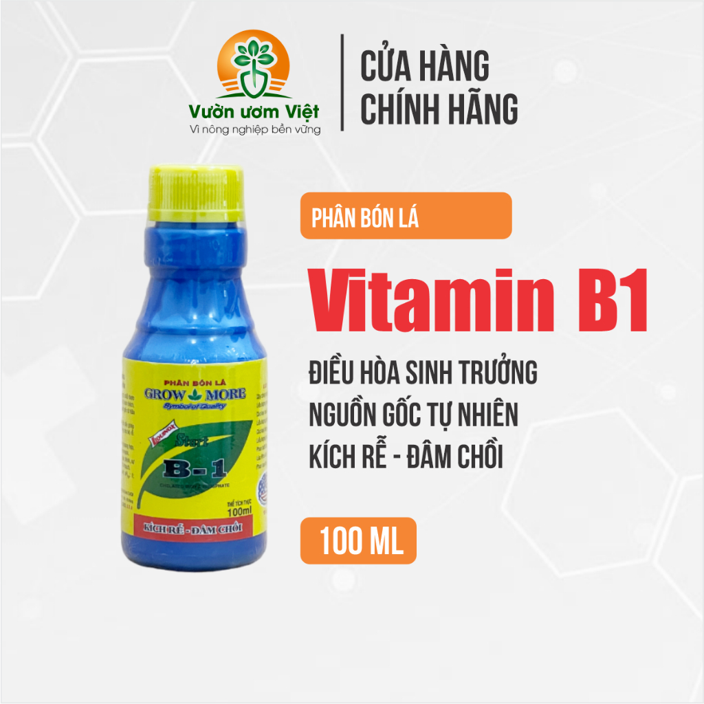 Phân bón lá Vitamin B1 - tạo mầm cây, tăng cường sinh trưởng, sức đề kháng tự nhiên - 100ml