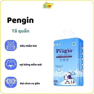 (XẢ KHO)Tã Quần Tiny Pengin Dành Cho Trẻ Em size M/L/XL/XXL/XXXL/4XL/5XL Túi 50 miếng - 23h.shop