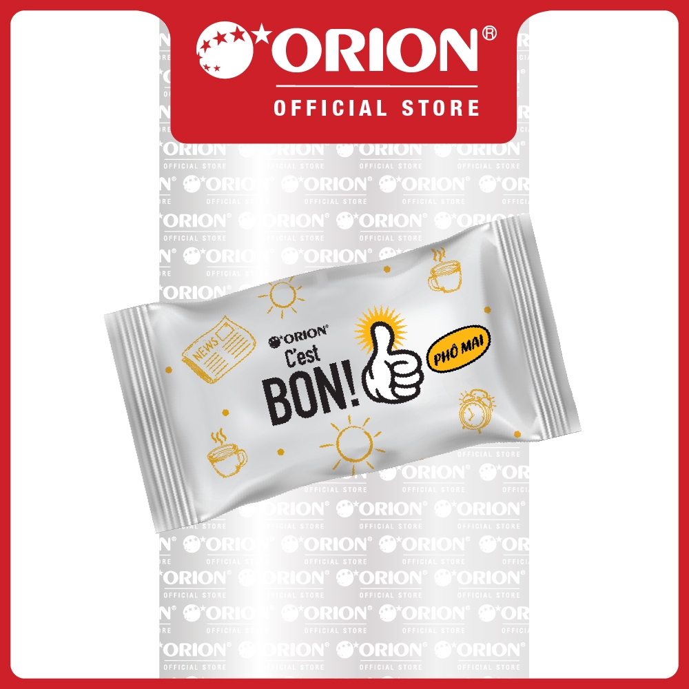 Combo 3 Túi 8 gói bánh ăn sáng Orion C'est Bon sợi thịt gà sốt kem phô mai (162,4G)