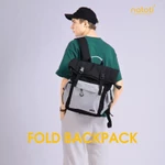 Balo chống nước du lịch thương hiệu NATOLI chất vải canvas nhiều ngăn cao cấp BST FOLD BACKPACK B10 — ảnh 2