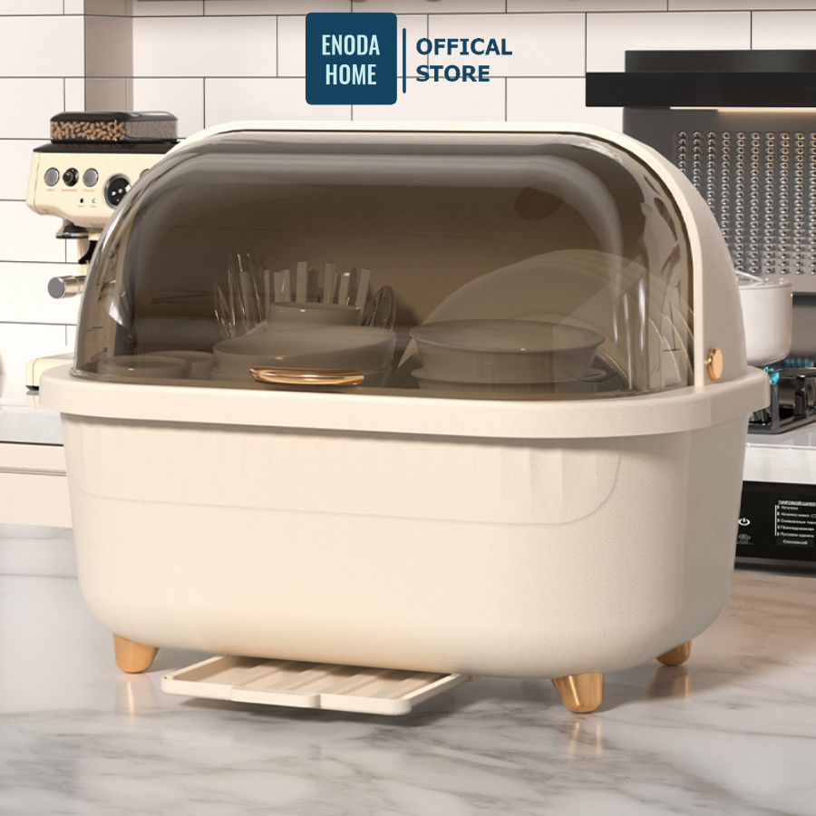 Hộp Đựng Bát Đũa Có Nắp ENODA HOME, Giá Úp Bát Đĩa Cho Cá Nhân Và Gia Đình G008