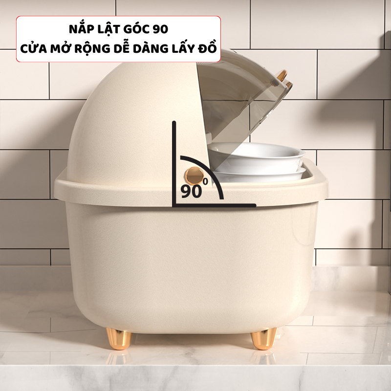 Hộp Đựng Bát Đũa Có Nắp ENODA HOME, Giá Úp Bát Đĩa Cho Cá Nhân Và Gia Đình G008