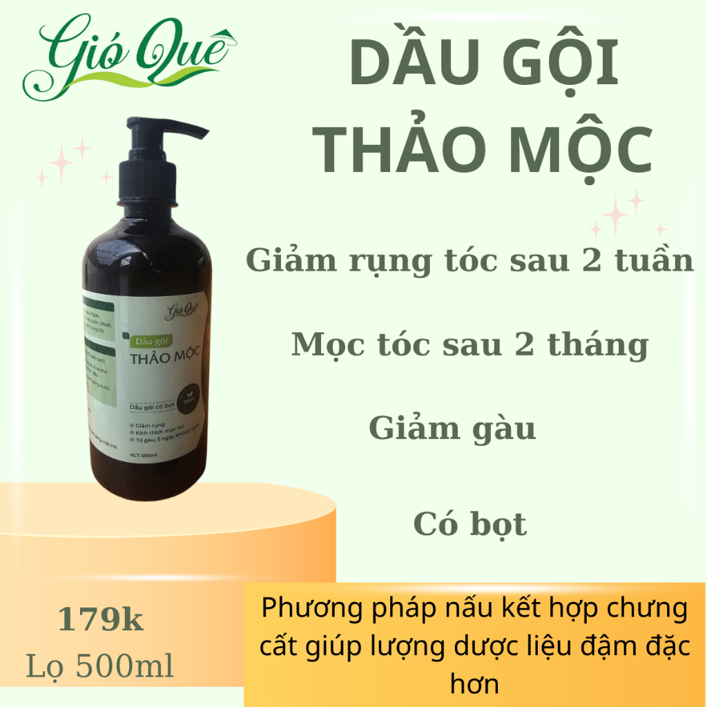 Dầu gội tía tô giảm rụng tóc, mọc tóc