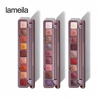 Phấn mắt bảng dài 9 ô màu nhũ tuyến lâu trôi Lameila Beautiful Color