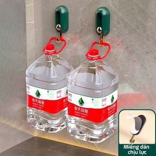 Móc dán tường chịu lực xoay 360 độ, Miếng dán treo tường siêu dính treo chìa khoá, treo đa năng