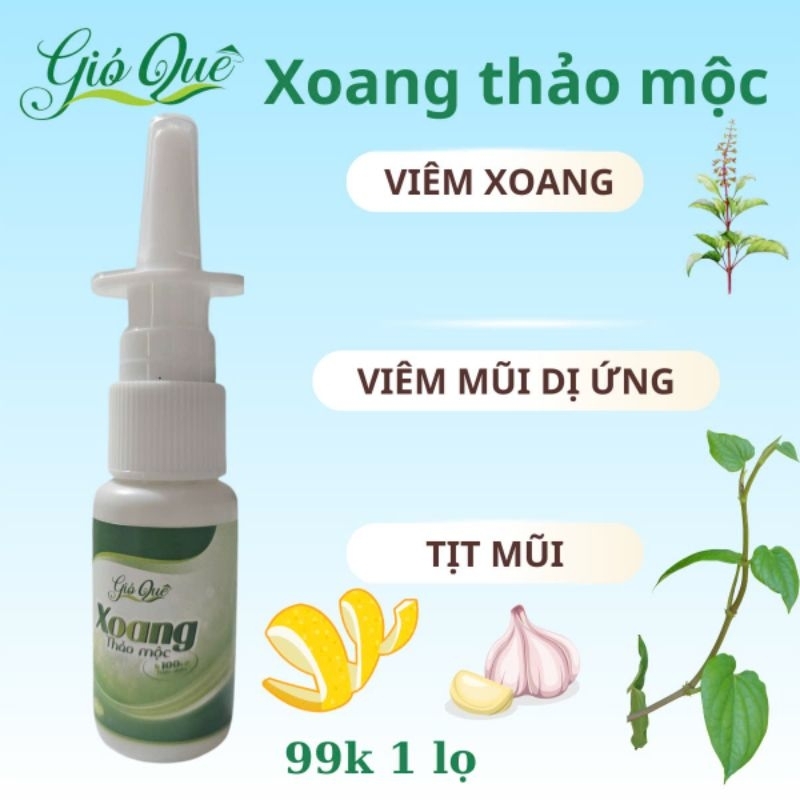 Xoang thảo mộc -xoang, mũi dị ứng, tịt mũi
