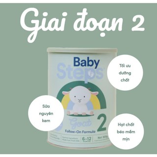 Sữa Dê Baby Steps New Zealand Số 1 2 3 - Đạm A2 Dịu Nhẹ Giúp Bé Tiêu Hóa Tốt Phát Triển Toàn Diện