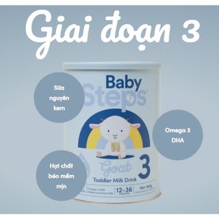 Sữa Dê Baby Steps New Zealand Số 1 2 3 - Đạm A2 Dịu Nhẹ Giúp Bé Tiêu Hóa Tốt Phát Triển Toàn Diện
