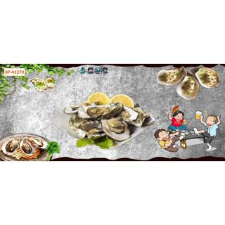 Tranh dán tường vải lụa 3D giành cho nhà hàng lẩu nướng hình chibi dễ thương