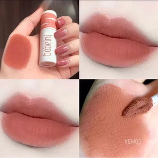 Son kem lì BOBEINI 1202 Nhung Lì Lâu Trôi Son Môi tiện lợi mềm mịn chính hãng nội địa