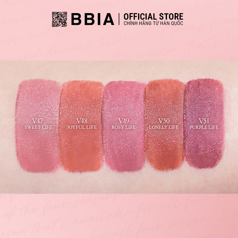 Ảnh Son kem thuần chay tone MLBB Bbia Last Velvet Tint (5g) 4